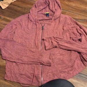 Zip up stretchy pull over